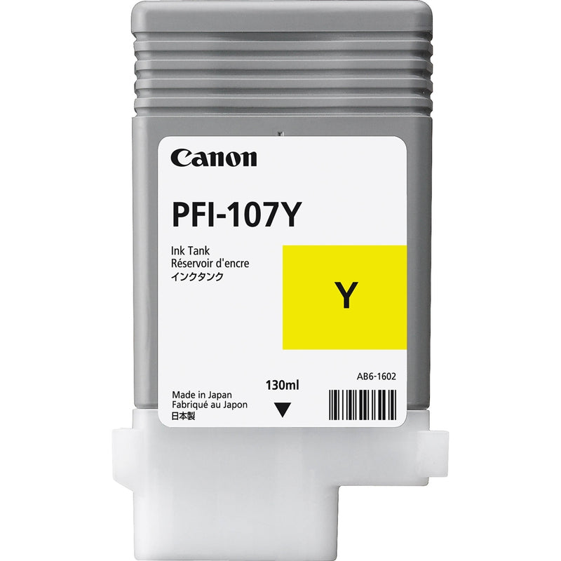 Canon PFI107Y Yellow Standard Capacity Ink Cartridge 130ml - 6708B001 - UK BUSINESS SUPPLIES