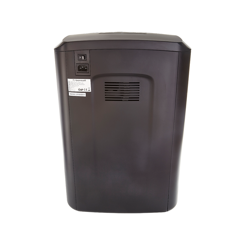 Bonsaii 3S23 Cross Cut Shredder 23 Litre 14 Sheet Black - 50020 - UK BUSINESS SUPPLIES
