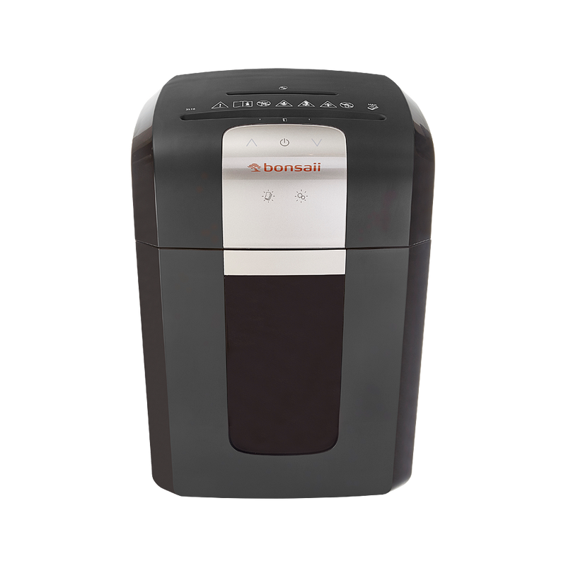 Bonsaii 3S16 Cross Cut Shredder 16 Litre 12 Sheet Black - 50010 - UK BUSINESS SUPPLIES