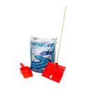 ValueX Salt And Shovel Kit Includes 1 x 25kg Rock Salt 1 Scoop And 1 Snow Shovel 0108058 - UK BUSINESS SUPPLIES