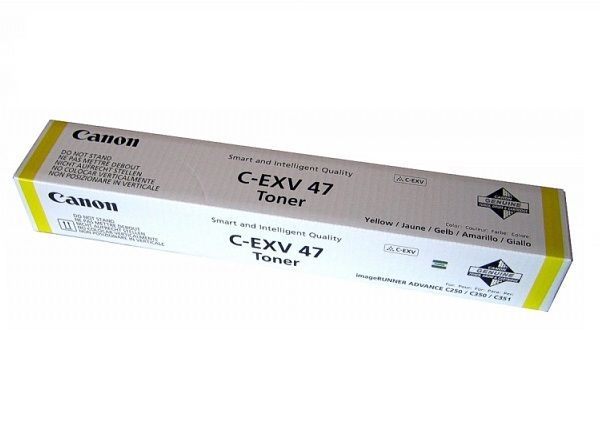 Canon EXV47Y Yellow Standard Capacity Toner Cartridge 21.k pages - 8519B002 - UK BUSINESS SUPPLIES