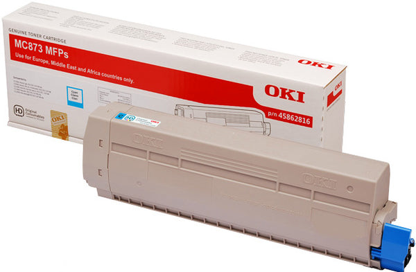 OKI Cyan Toner Cartridge 10K pages - 45862816 - UK BUSINESS SUPPLIES