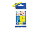 Brother Black On Yellow Label Tape 12mm x 4m - TZE631S - UK BUSINESS SUPPLIES