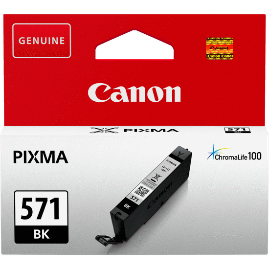 Canon CLI571BK Black Standard Capacity Ink Cartridge 7ml - 0385C001 - UK BUSINESS SUPPLIES