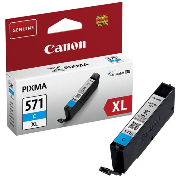 Canon CLI571XLC Cyan High Yield Ink Cartridge 11ml - 0332C001 - UK BUSINESS SUPPLIES