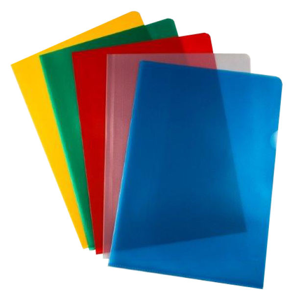 ValueX Cut Flush Folder Polypropylene A4 120 Micron Assorted Colours (Pack 50) - 8020645 - UK BUSINESS SUPPLIES