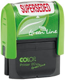 Colop Green Line P20 Self Inking Word Stamp SUPERSEDED 37x13mm Red Ink - C144837SUP - UK BUSINESS SUPPLIES