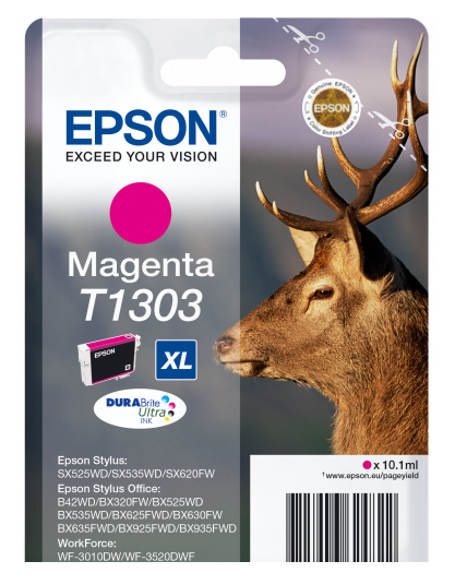 Epson T1303 Stag Magenta High Yield Ink Cartridge 10ml - C13T13034012 - UK BUSINESS SUPPLIES