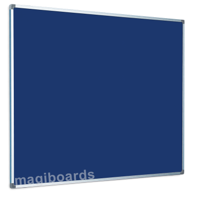 Magiboards Slim Frame Blue Felt Noticeboard Aluminium Frame 2400x1200mm - NF1AB8BLU - UK BUSINESS SUPPLIES