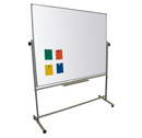 Magiboards Mobile Double Sided Magnetic Coated Steel Whiteboard Aluminium Frame 1200x900mm - MC2007 - UK BUSINESS SUPPLIES