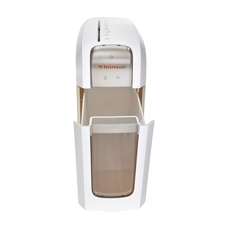 Bonsaii 4D14 Micro Cut Shredder 14 Litre 6 Sheet White - 50001 - UK BUSINESS SUPPLIES