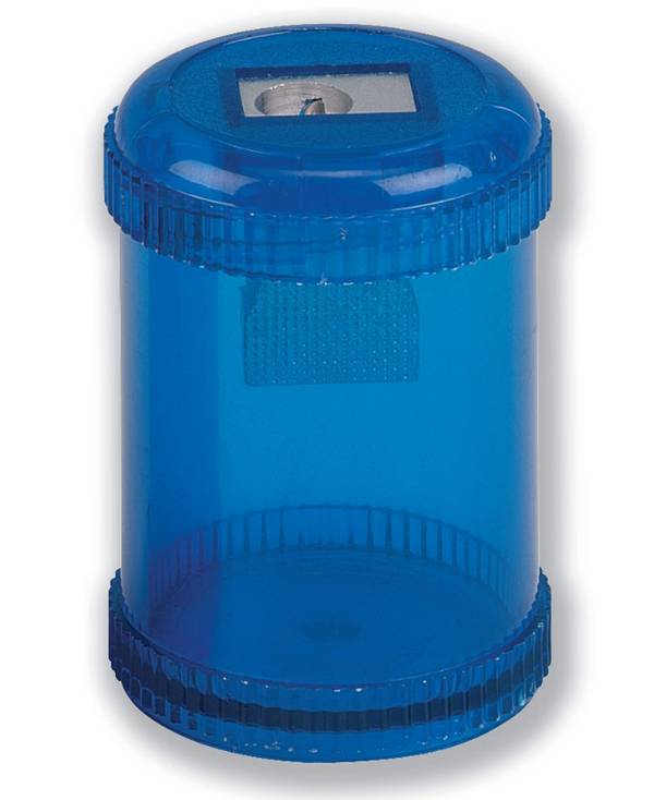 ValueX Single Hole Pencil Sharpener Plastic Barrel Blue (Pack 10) - 810000 - UK BUSINESS SUPPLIES