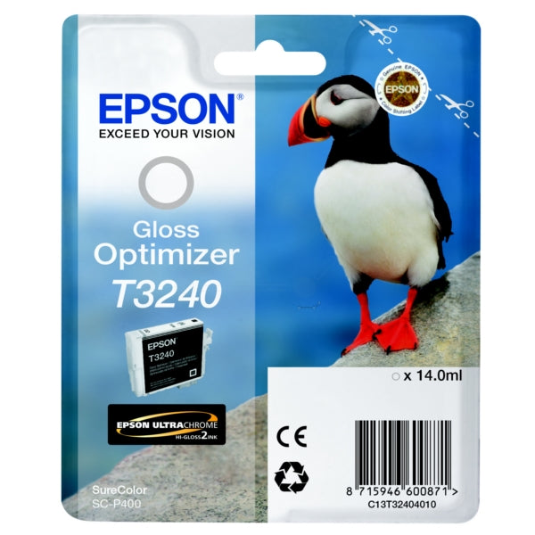 Epson T3240 Puffin Gloss Optimiser 14ml - C13T32404010 - UK BUSINESS SUPPLIES
