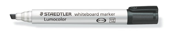 Staedtler Lumocolor Whiteboard Marker Chisel Tip 2-5mm Line Black (Pack 10) - 351B-9 - UK BUSINESS SUPPLIES