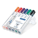Staedtler Lumocolor Whiteboard Marker Chisel Tip 2-5mm Line Assorted Colours (Pack 6) - 351BWP6 - UK BUSINESS SUPPLIES