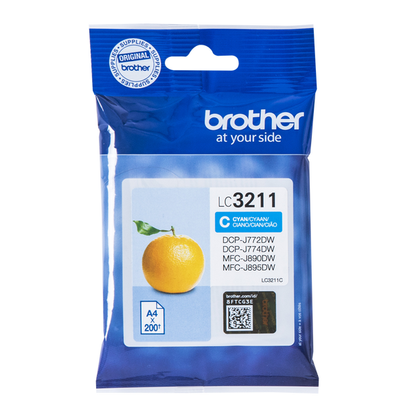 Brother Cyan Ink Cartridge 12ml - LC3211C - UK BUSINESS SUPPLIES