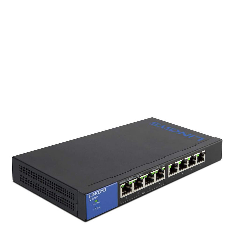 Linksys 1GB Unmanaged PoE 8 Port Switch - UK BUSINESS SUPPLIES