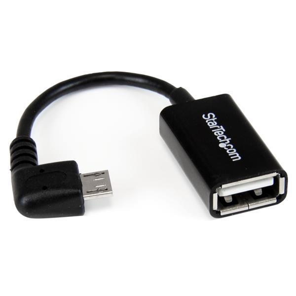 StarTech.com 5in Right Angle Micro USB to USB - UK BUSINESS SUPPLIES