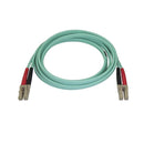 StarTech.com 2m Aqua MM 50 125 OM4 Fiber Optic Cable - UK BUSINESS SUPPLIES