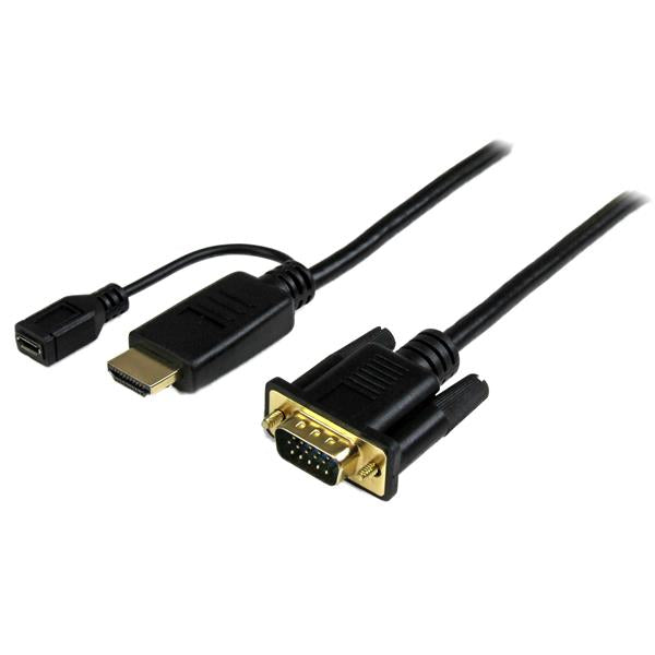 StarTech.com 6ft HDMI to VGA Converter - UK BUSINESS SUPPLIES
