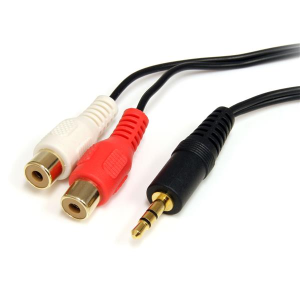 StarTech.com 6ft 3.5mm Male to 2x RCA - UK BUSINESS SUPPLIES