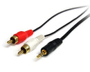 StarTech.com 6ft 3.5mm Male to 2x RCA Male - UK BUSINESS SUPPLIES