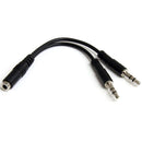 StarTech.com 3.5mm 4 Pin to 2x 3 Pin 3.5mm - UK BUSINESS SUPPLIES
