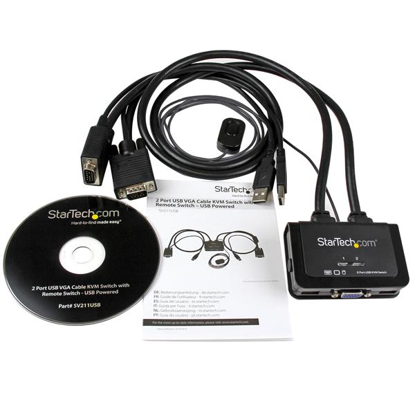 StarTech.com 2 Port USB VGA KVM Switch - UK BUSINESS SUPPLIES
