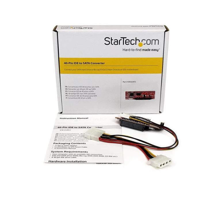 StarTech.com 40 Pin IDE PATA to SATA HDD ODD Adapter - UK BUSINESS SUPPLIES