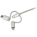 StarTech.com 1M 3 in 1 Lightening USB Cable - UK BUSINESS SUPPLIES