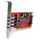 StarTech.com 4 Port SuperSpeed USB 3.0 PCI Card - UK BUSINESS SUPPLIES