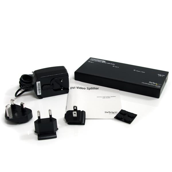 StarTech.com 2 Port DVI Video Splitter with Audio - UK BUSINESS SUPPLIES