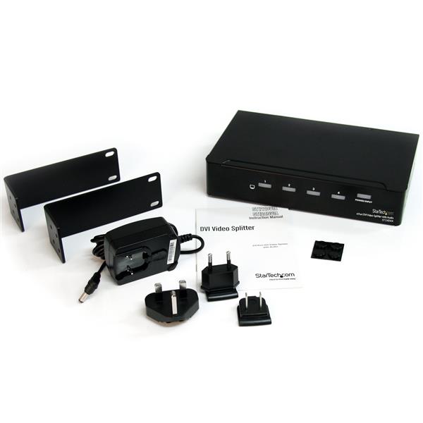 StarTech.com 4 Port DVI Video Splitter with Audio - UK BUSINESS SUPPLIES