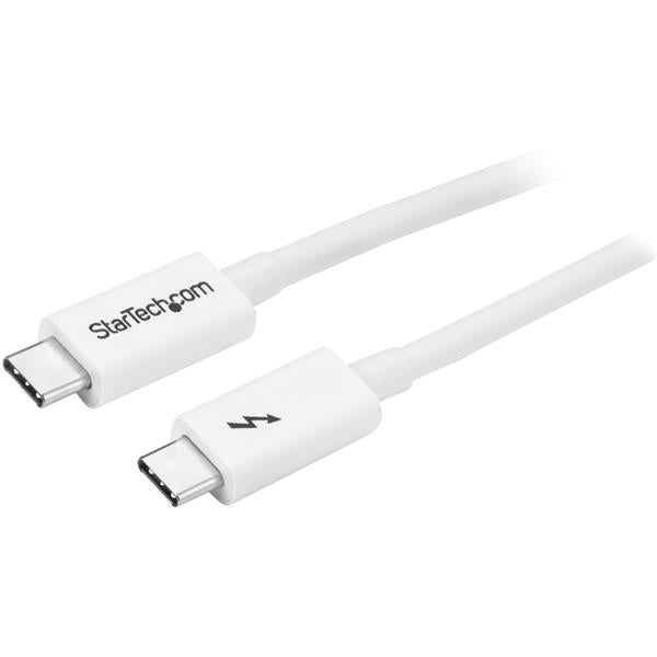 StarTech.com 2m Thunderbolt 3 Cable White - UK BUSINESS SUPPLIES