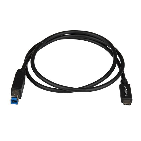 StarTech.com 1m USB C to USB B Printer Cable USB 3.1 - UK BUSINESS SUPPLIES