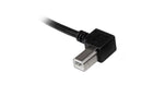 StarTech.com 2m USB 2.0 A to Left Angle B Cable - UK BUSINESS SUPPLIES