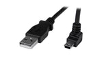 StarTech.com 1m Mini USB Cable A to Up Angle Mini B - UK BUSINESS SUPPLIES