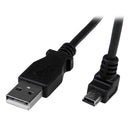 StarTech.com 2m Mini USB Cable A to Down Angle Mini B - UK BUSINESS SUPPLIES
