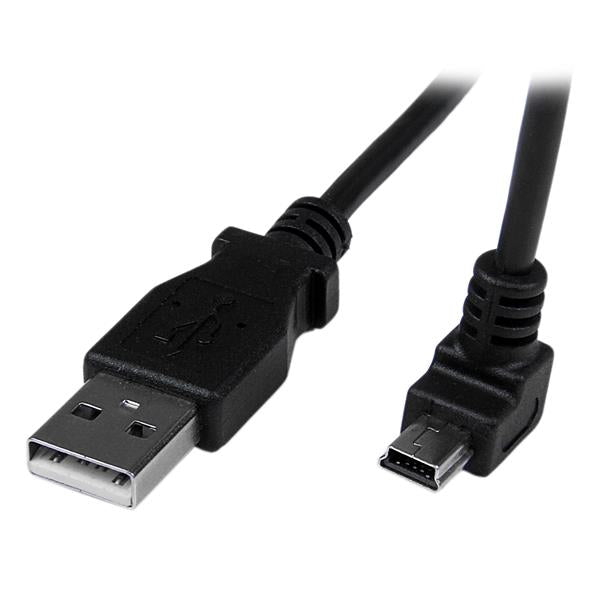 StarTech.com 2m Mini USB Cable A to Down Angle Mini B - UK BUSINESS SUPPLIES