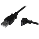 StarTech.com 2m Mini USB Cable A to Down Angle Mini B - UK BUSINESS SUPPLIES