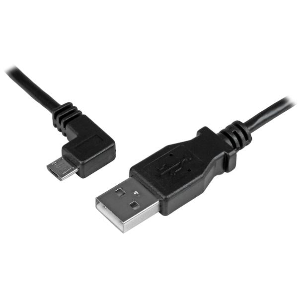 StarTech.com 1M A To Left Angle Micro USB Cable - UK BUSINESS SUPPLIES