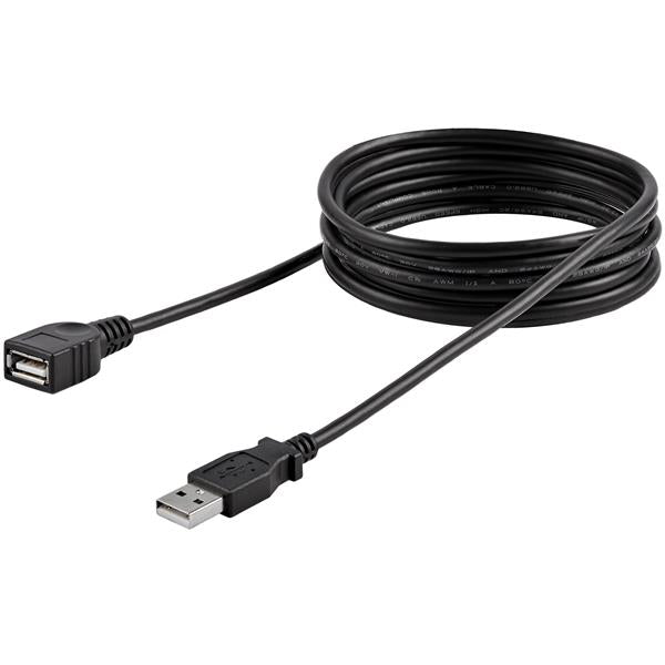 StarTech.com 6 ft Black USB 2.0 Extension Cable - UK BUSINESS SUPPLIES