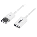 StarTech.com 2m White USB 2.0 Extension Cable - UK BUSINESS SUPPLIES