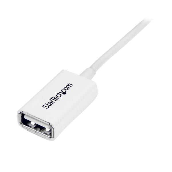 StarTech.com 2m White USB 2.0 Extension Cable - UK BUSINESS SUPPLIES