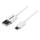 StarTech.com 1m USB A to Micro B White Cable - UK BUSINESS SUPPLIES