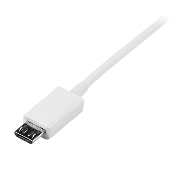 StarTech.com 1m USB A to Micro B White Cable - UK BUSINESS SUPPLIES