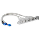 StarTech.com 4 Port USB A Female Slot Plate Adapter - UK BUSINESS SUPPLIES