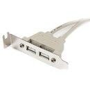 StarTech.com 2 Port USBA Female LP Slot Plate Adapter - UK BUSINESS SUPPLIES