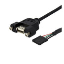 StarTech.com 1 ft Panel Mount USB Cable - UK BUSINESS SUPPLIES