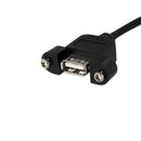 StarTech.com 1 ft Panel Mount USB Cable - UK BUSINESS SUPPLIES